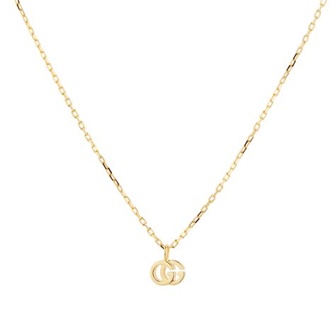 gucci 18ct gold running necklace